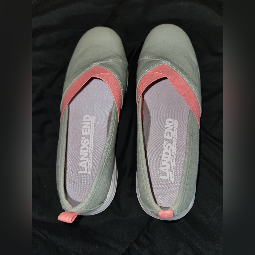 Land's End Women's Slip On Walking Shoes, 10